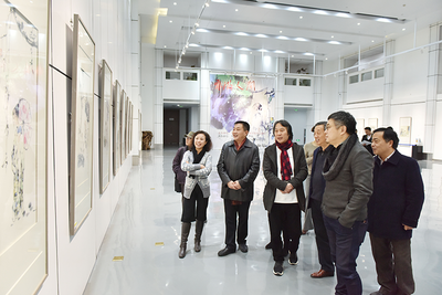 “春满人间”--刘春明艺术作品展在苏州尹山湖美术馆开幕